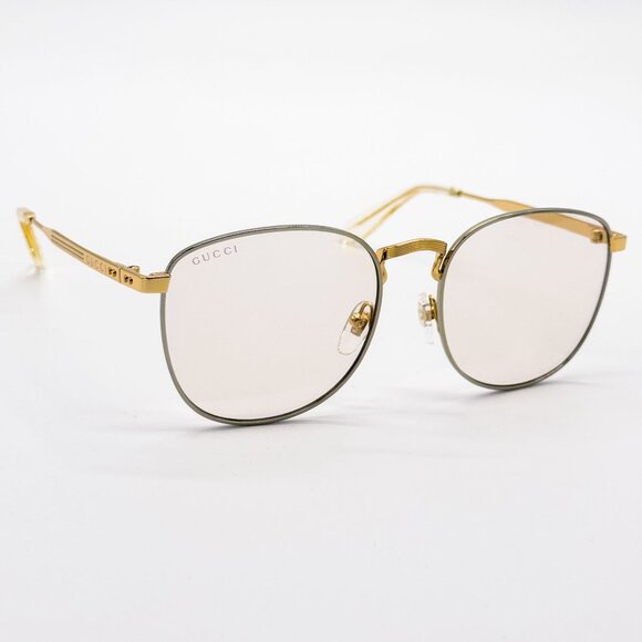 NEW GUCCI GG1367S 001 SUNGLASSES WOMEN GOLD EYEWEAR - Picture 7 of 11